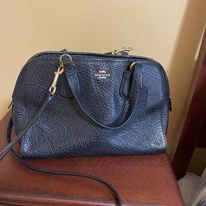 Coach textured black leather purse in mint condition
